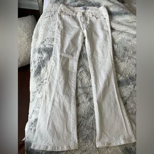 Adika Small Low Rise White jeans